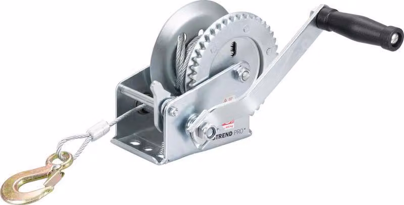 Verricello Strend Pro HW-100-400, a cricchetto, manuale, fune d'acciaio L-8 m/4.5 mm, max. 400 kg