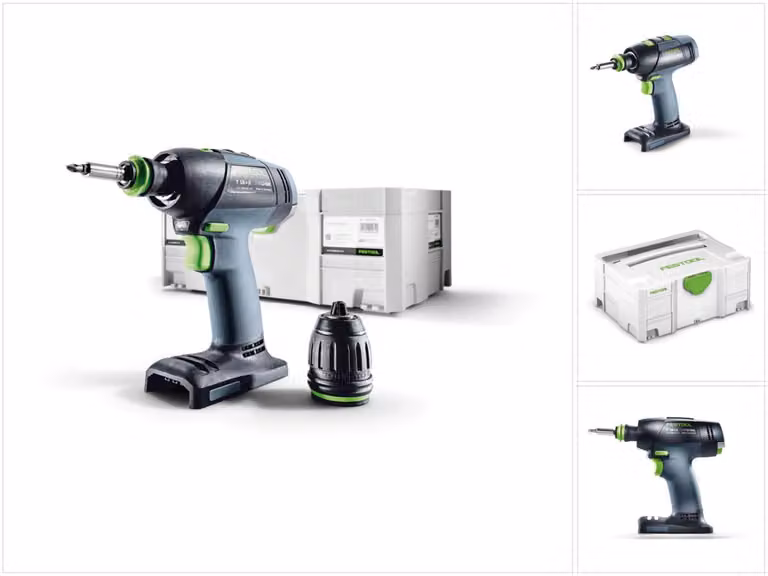 Festool T 18+3 Li-Basic Trapano avvitatore a batteria ( 574763 ) in valigetta Systainer - senza batteria, senza caricabatterie