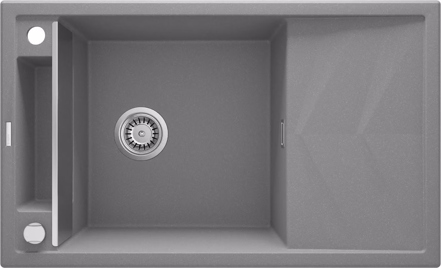 1-bowl magnetic granite sink with drainer