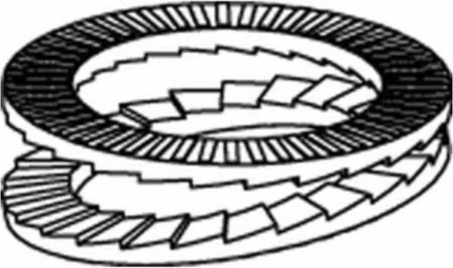 Rondelle di sicurezza a cuneo 88032 5,4x9,0x1,7 flZnnc 880320300050000 (200 pezzi)