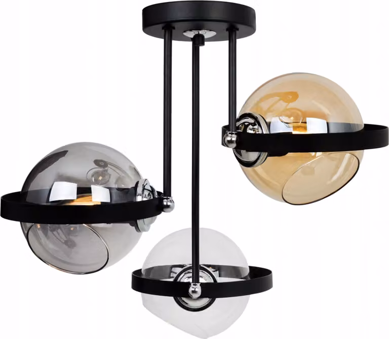 Moderna Lampada A Sospensione Con Anello In Vetro Mix