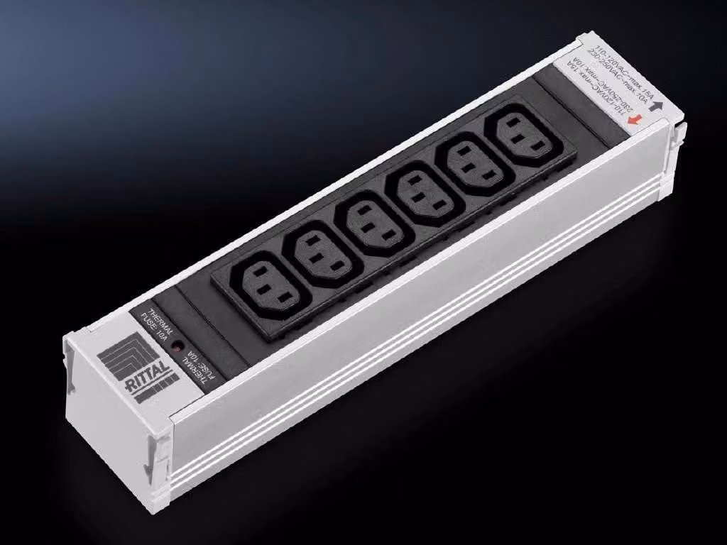 Rittal - Presa multipla - Ingresso, alimentazione in ingresso - Connessioni in uscita: 6 (alimentazione IEC 60320 C13) (7856070)