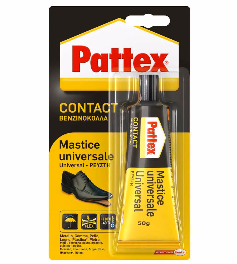 Pattex Colla Universale Adesivo a Contatto Flessibile Trasparente 50 g – 2