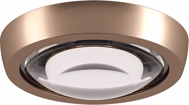 Lodes Nautilus Spot Lamp da Parete LED Dimmerabile in Metallo Bronzo e Oro