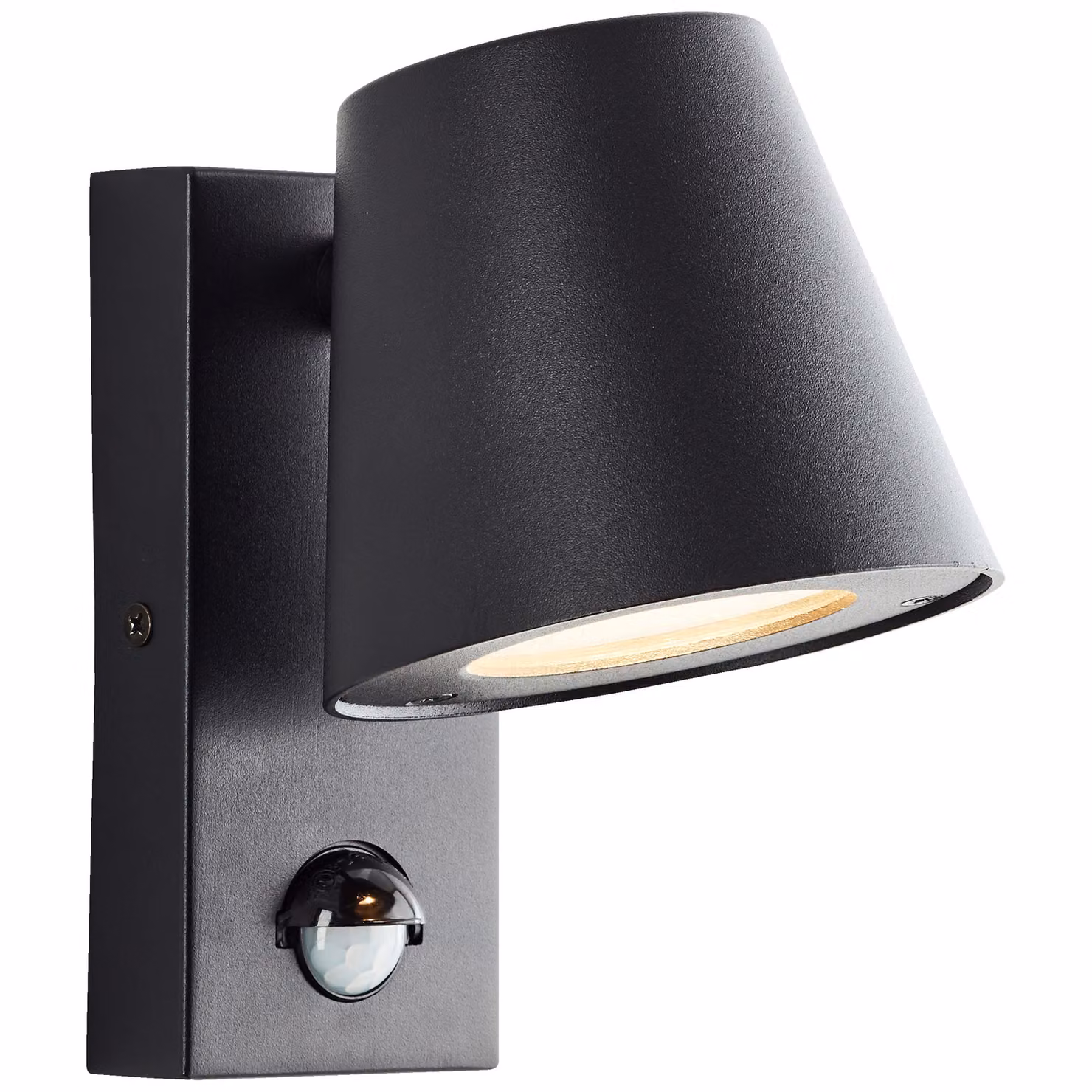 Lampada da parete per esterni con rilevatore di movimento, GU10, metallo/plastica, nero