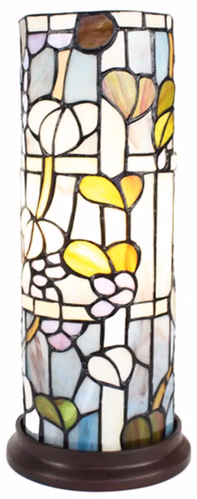 Lampada da tavolo Tiffany Clayre & Eef Ø 15x36 cm Vetro bianco blu