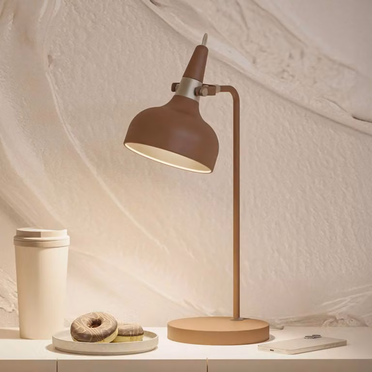 Paulmann Lampada da tavolo Juna STYLE, Marrone / Ruggine, Soggiorno / Sala da pranzo, Metallo, Moderno, Lampada da tavolo