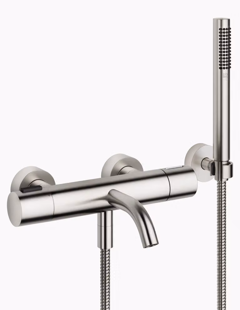 Dornbracht META Mitigeur monocommandé pour bain, pour montage mural, avec flexible de douche, saillie 210mm, 34234979-06, 34234979-06
