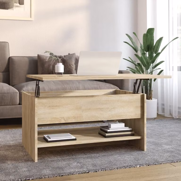 Maison Exclusive - Tavolino Sonoma in rovere 80x50x40 cm Materiale ligneo