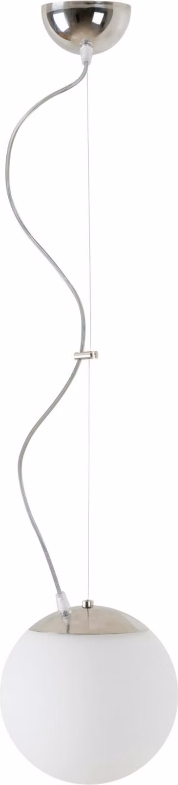 OSMONT ADR60244 ADRIA L1 apparecchio a sospensione in vetro acciaio inox lucido / bianco IP40 3000 K 8W LED