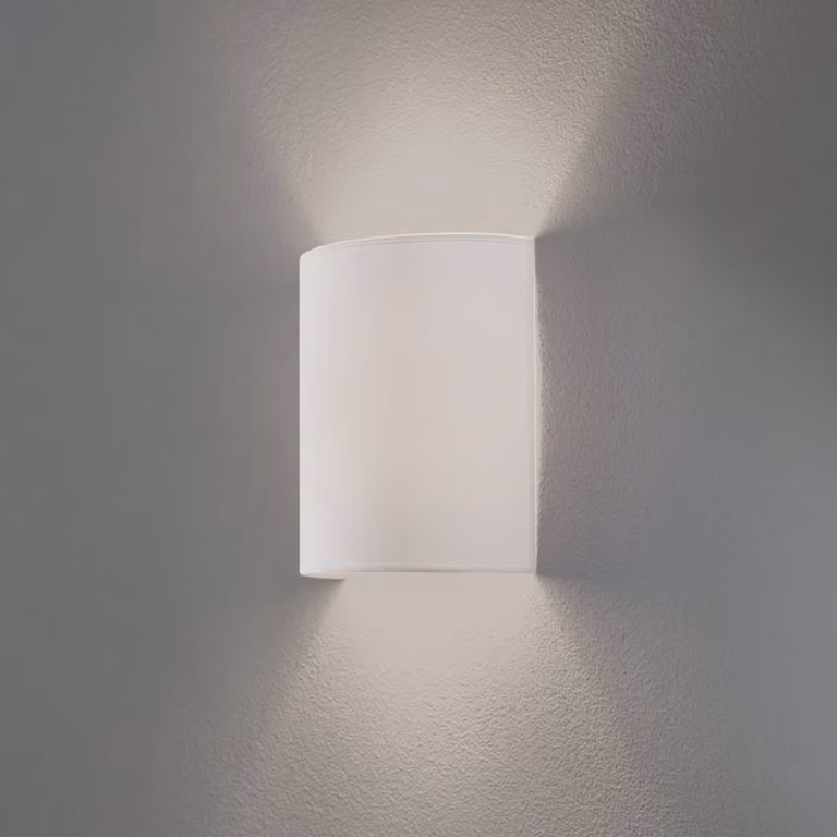 Applique da parete Celine Duolla, Bianco / Opale, Soggiorno / Sala da pranzo, Tessuto / Stoffa / Seta, Applique