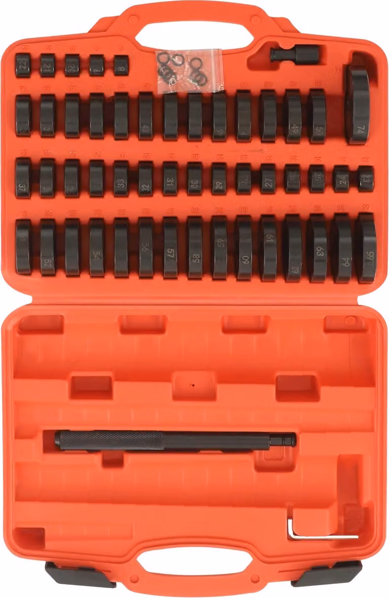 Set di azionamento per boccole, kit da 51 pezzi, valigetta portautensili resistente, nero