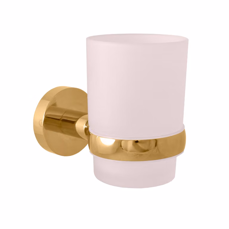 Slezák-RAV: Portaspazzole - oro - spazzolato/vetro COLORADO COA0201ZK Oro - spazzolato