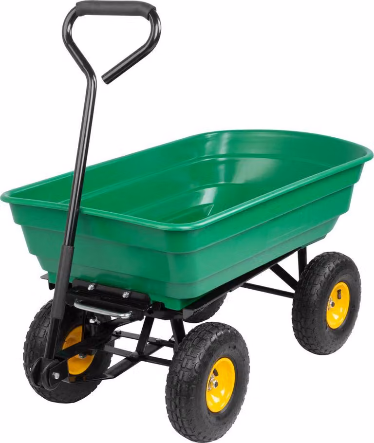 Carrello Greenlawn Transporter, da giardino, portata 250 kg, 75 lit., 930x505x510/895 mm, ribaltabile