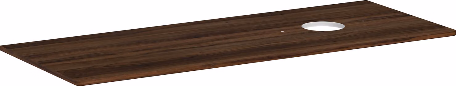 hansgrohe Xelu Q Console avec découpe ronde à droite, 1360x550, pour vasque à poser, sans trou pour robinet, 54117630, 54117630