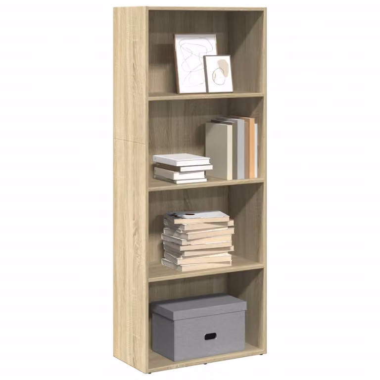 Libreria moderna vidaXL in legno marrone, L 60 cm x P 30 cm x H 152 cm
