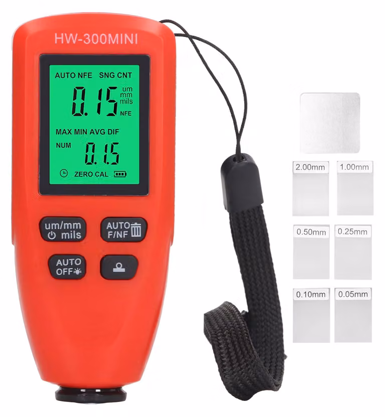 Misuratore automatico dello spessore del rivestimento, misurazione automatica, misuratore dello spessore della vernice per auto, rosso