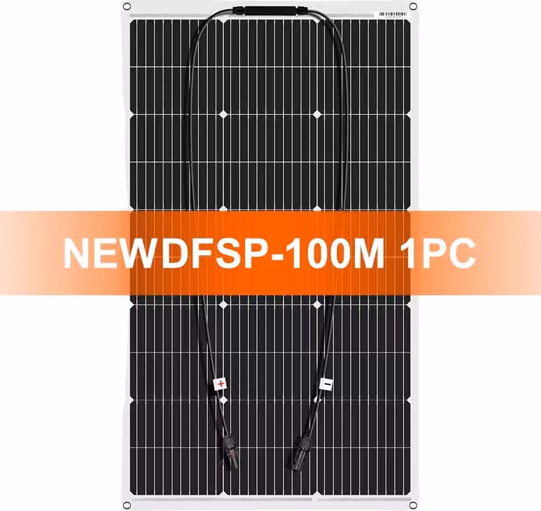 Pannello solare flessibile, potenza 100W, silicio monocristallino, flessibile 100W