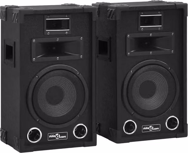 Coppia di altoparlanti passivi professionali Hifi vidaXL da 800W, colore nero