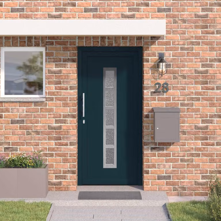 Porta Frontale Antracite 88 x 200 cm PVC