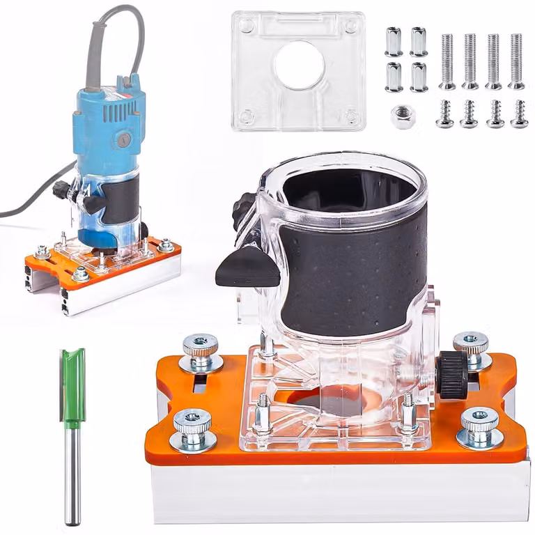 Solidchoice - Set base di frese per router, compatto e in legno