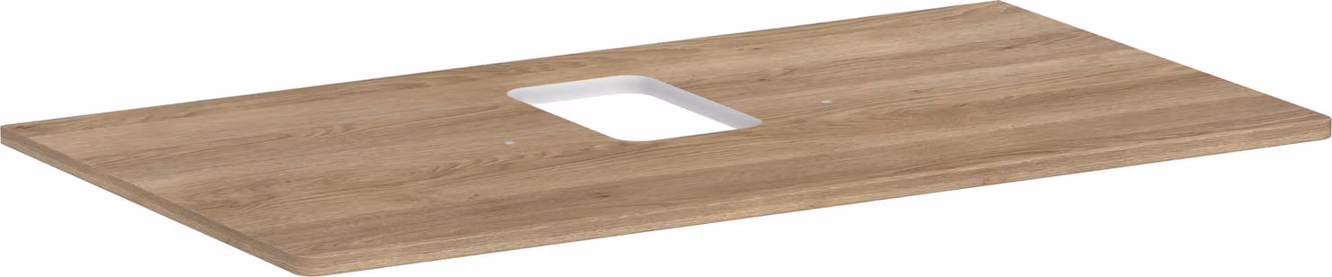 hansgrohe Xelu Q Console avec découpe au centre, 980x550, pour vasque à poser, avec trou pour robinet, 54121230, 54121230