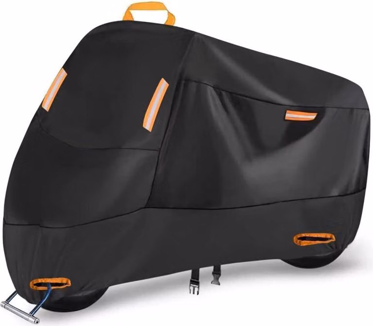 Telone per moto 300D impermeabile 190x95x110 cm con strisce riflettenti