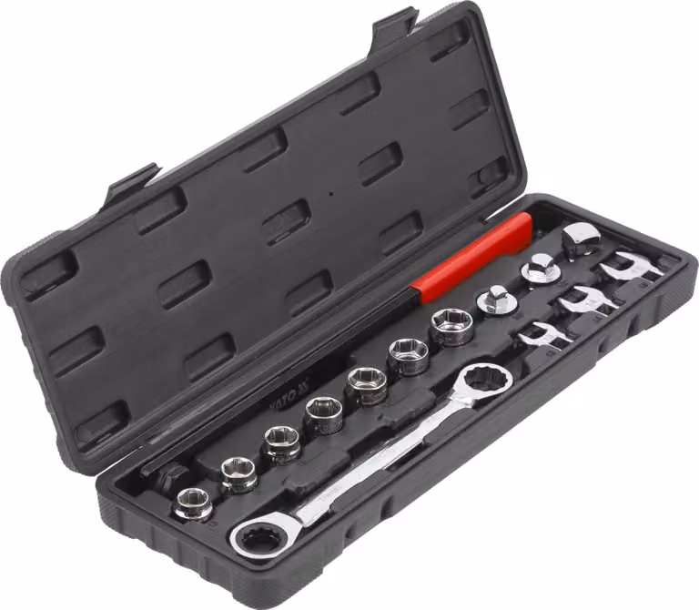 Set di chiavi a cricchetto per tenditori, 13 pezzi