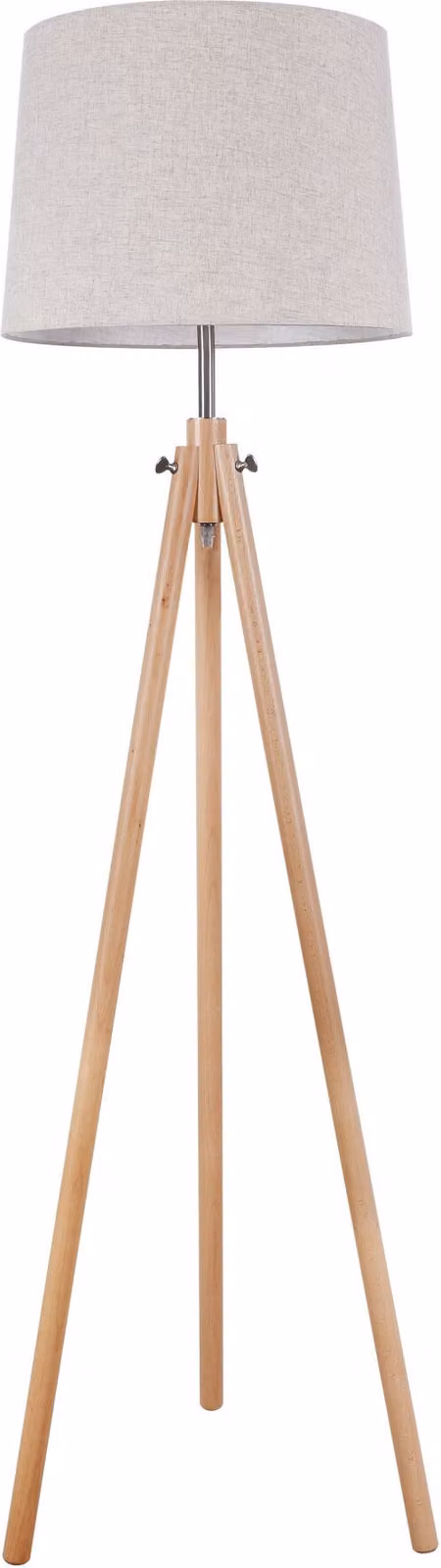 Lampada da terra beige con paralume Calvin Maytoni Z177-FL-01-BR