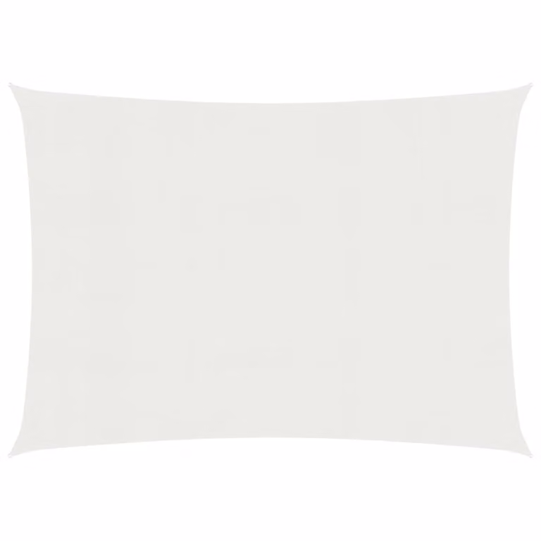 The Living Store Tenda da sole 160 g/m² Bianco 3,5x5 m HDPE