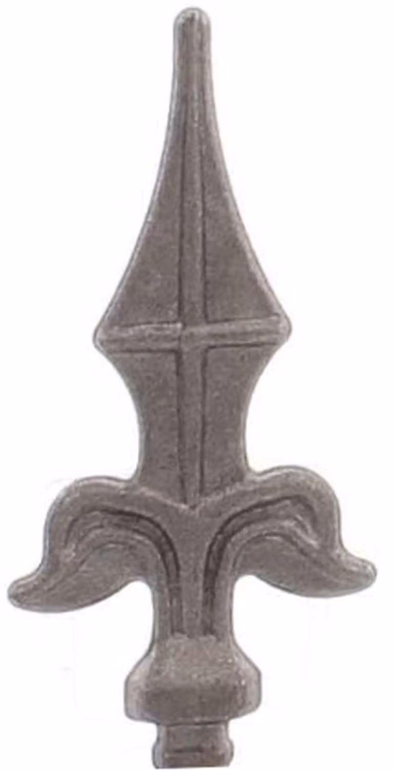 LogistSystem 1 pezzo pizzo decorativo in metallo 115x53 mm (AxL) / 12x12 decorazione per recinzione 40.052.03