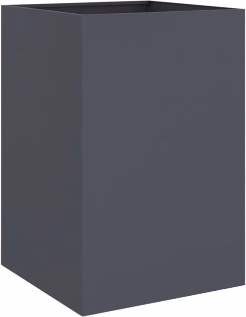 Fioriera rialzata per piante fiori terrazza giardino 52 x 48 x 75 cm acciaio antracite 02_0037683
