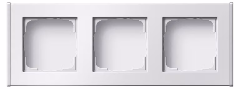 Profilo GIRA a 3 ingressi colore bianco puro 136327 Profilo 55 verticale