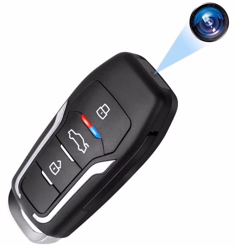 Mini Telecamera Chiave Auto iUni RMS25, Full HD, Slot scheda MicroSD, Rilevamento movimento