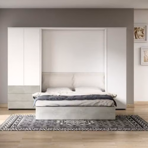 Armadio con letto matrimoniale a scomparsa Maconi - Night n'Day N09