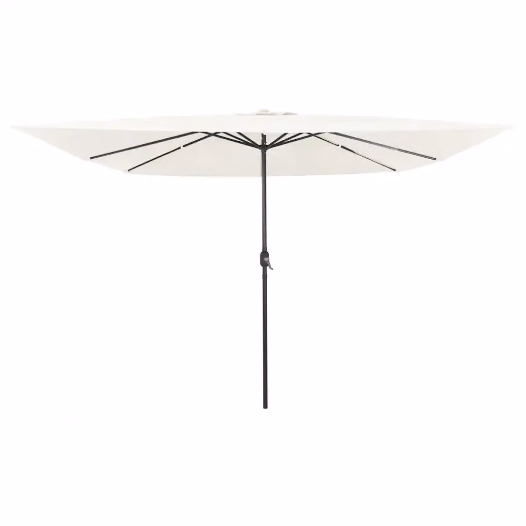 Ombrello da giardino vidaXL color sabbia con struttura in acciaio e copertura in poliestere L/P/H: 295 x 295 x 245 cm
