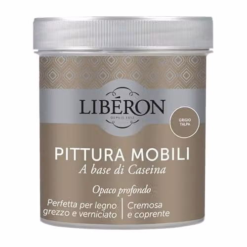 Libéron Pittura Mobili a base di Caseina Grigio Talpa 0,5L