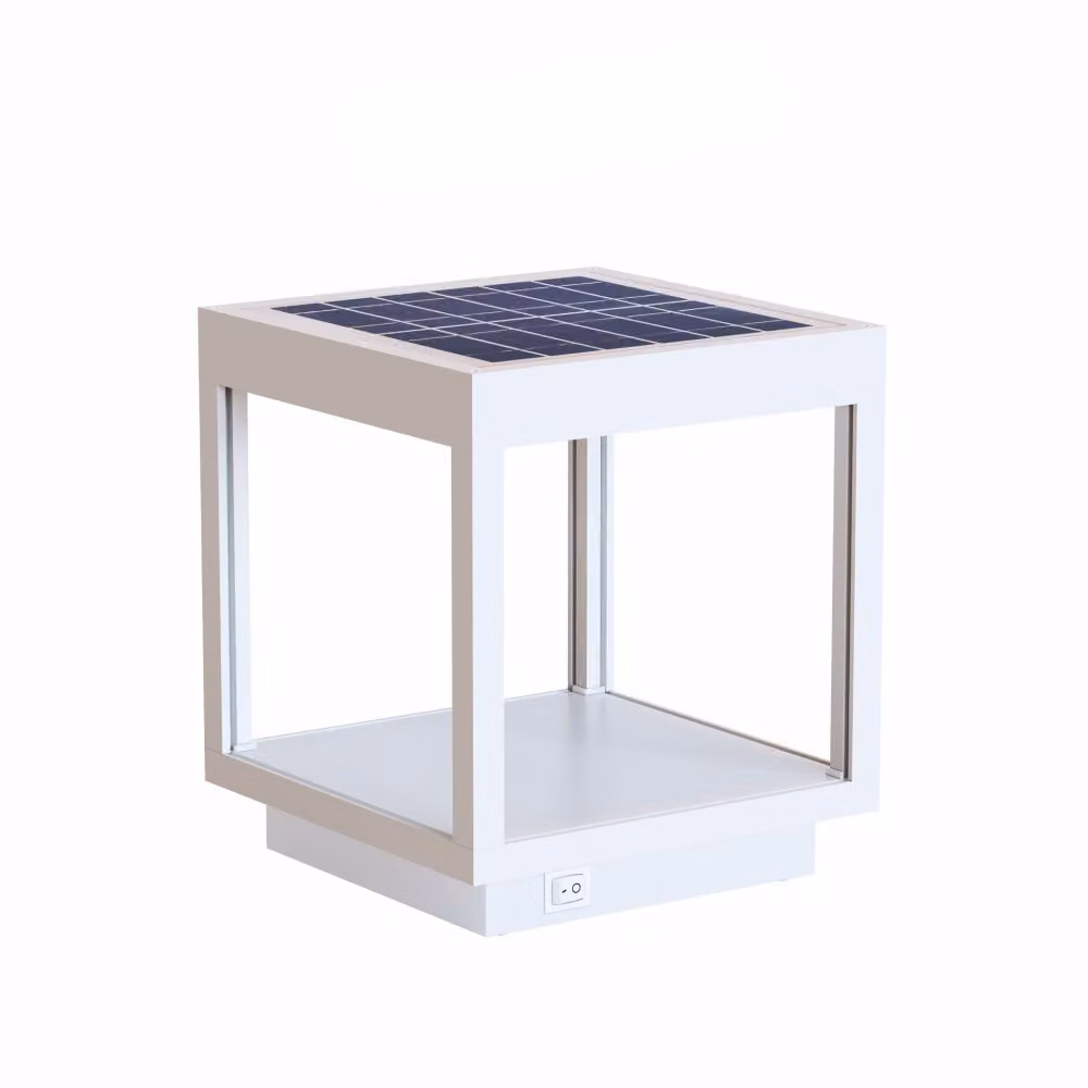 Lanterna Visor Solare a Led da 3,5w a batteria, IP54 Bianco