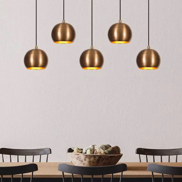 Lampada a sospensione Sivani MR-1000 Opviq, dimmerabile, Bronzo / Ottone antico, Soggiorno / Sala da pranzo, Metallo, Lampada a sospensione
