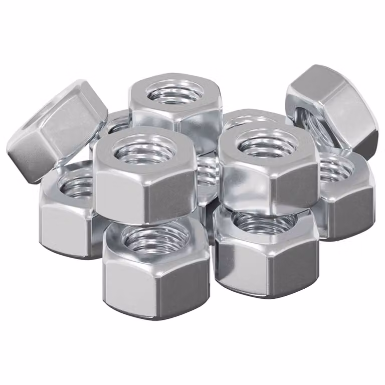 vidaXL Nuts Esagonali a Ghianda 3913 pcs Argento Metallo