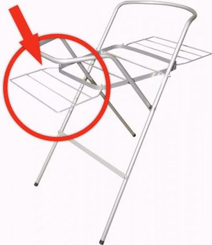 Asciugatore per portabagno bianco