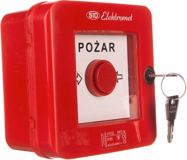 Segnalatore manuale con serratura 2Z 2R 12A IP55 WPZ-4s 921462