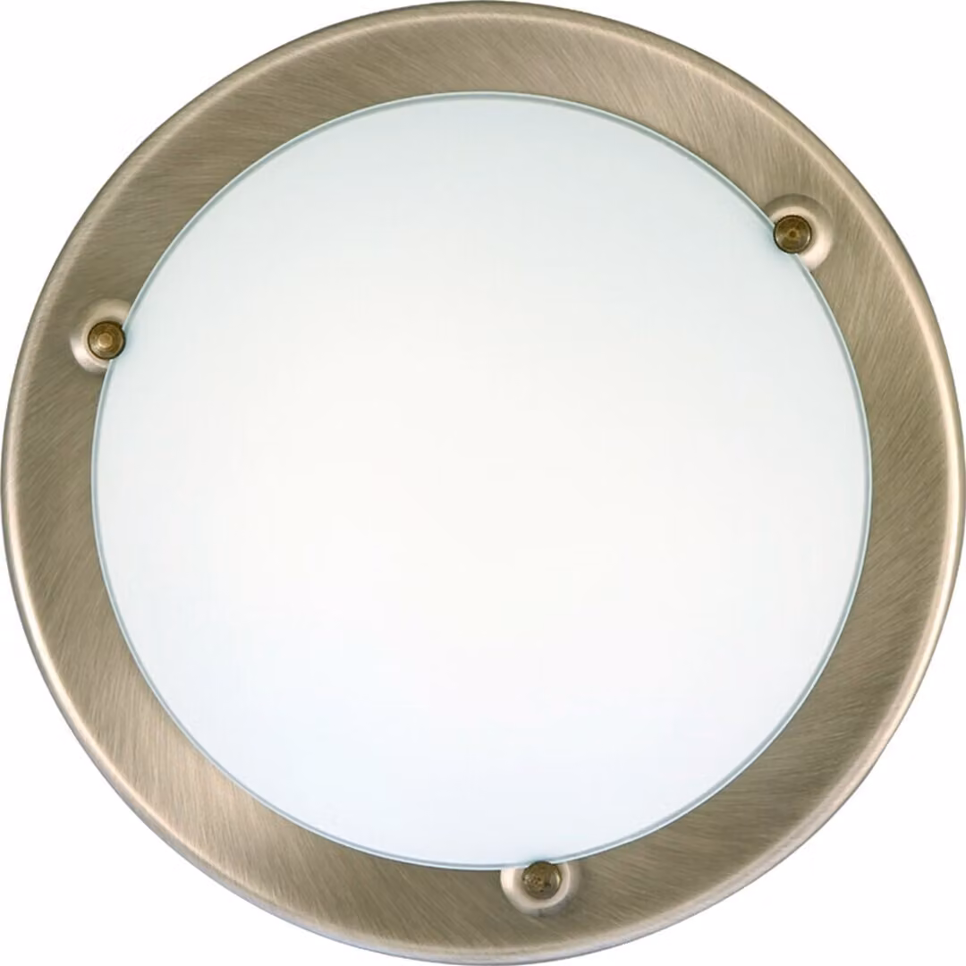 Plafond in vetro 38 cm E27 2x60W marrone rotondo Ufo 5233 Rabalux