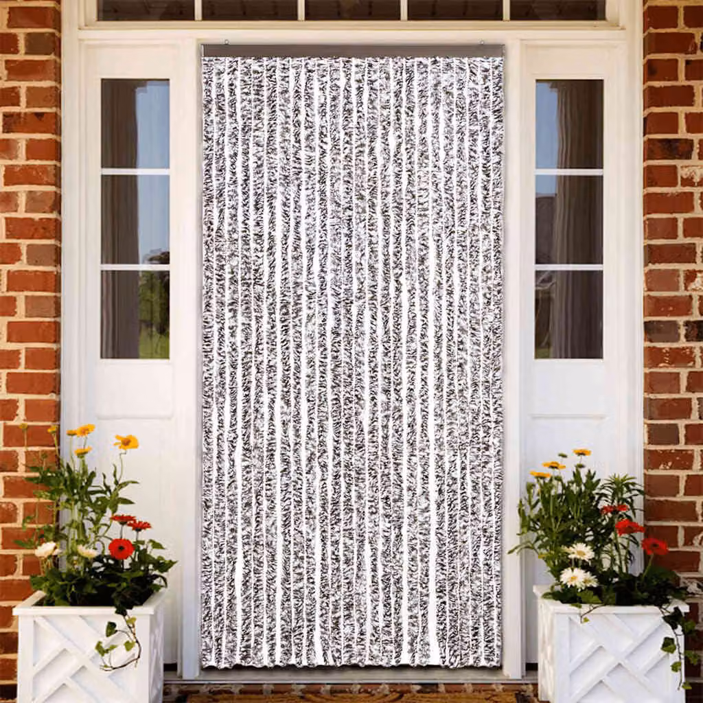 Zanzariera vidaXL in ciniglia e poliestere, Marrone e Beige, L: 100 cm x H: 220 cm