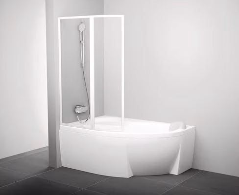 Schermo per vasca da bagno RAVAK ROSA VSK2 160 L a due pezzi