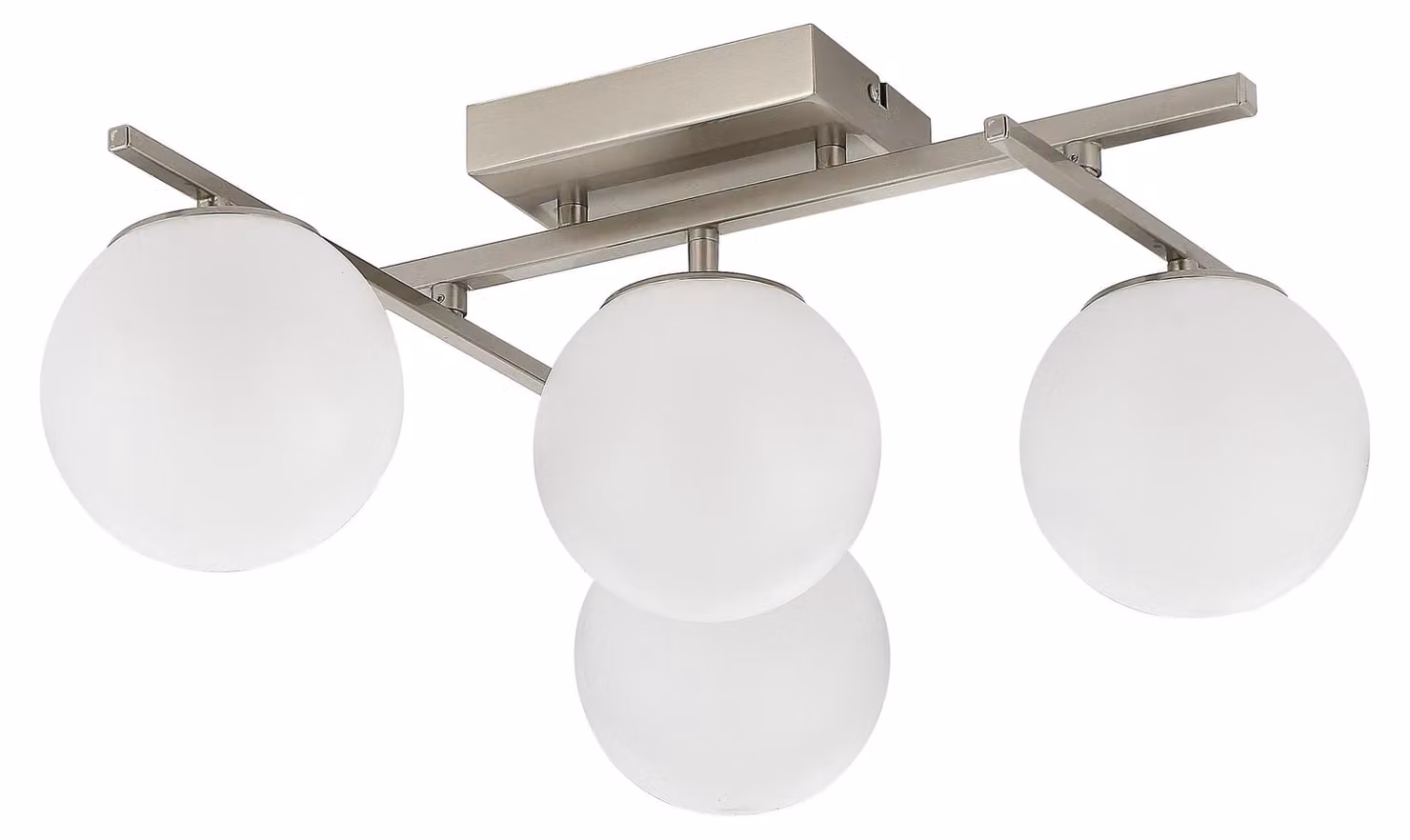 Lampada da soffitto a LED NEBULA 40W Da 3000 a 5000K 3600 lm metallo nichelato dimensioni: 22,4 x 49,7 x 54,3 cm IP20 Zuma Line