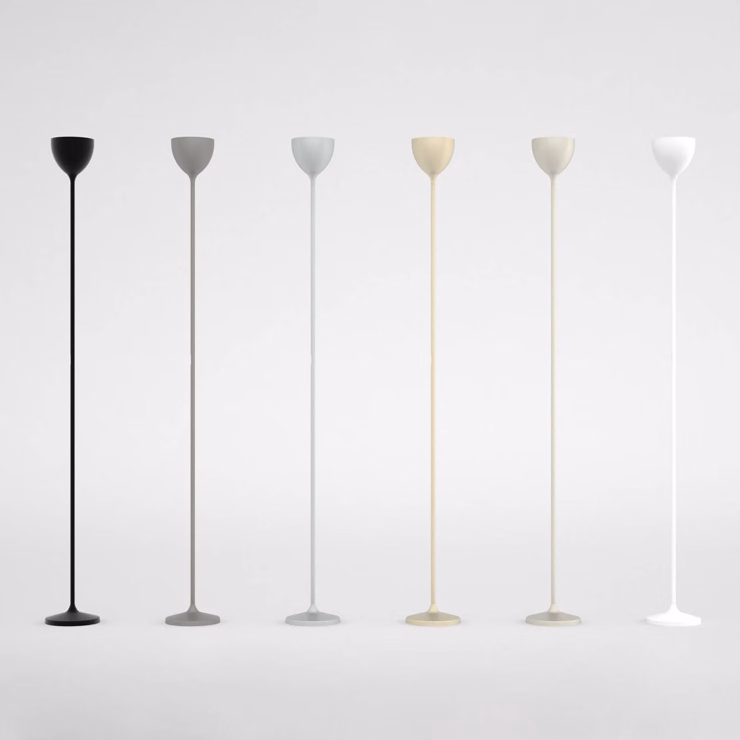 Rotaliana Lampada da terra Drink, dimmerabile, Crema / Ambra, Soggiorno / Sala da pranzo, Alluminio, Design, Lampada da terra