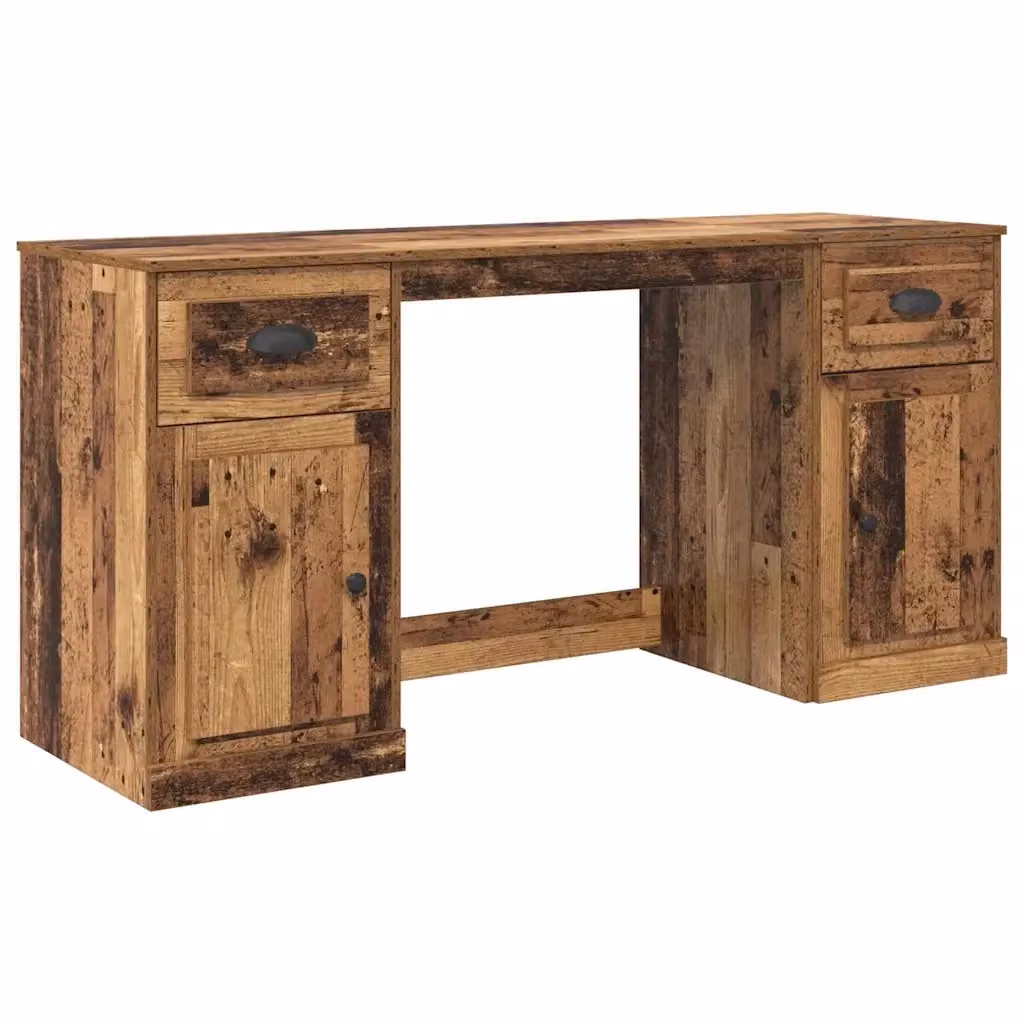 Scrivania da ufficio vidaXL in legno marrone con design minimalista L: 154,5 cm, P: 50 cm, H: 75 cm – 2
