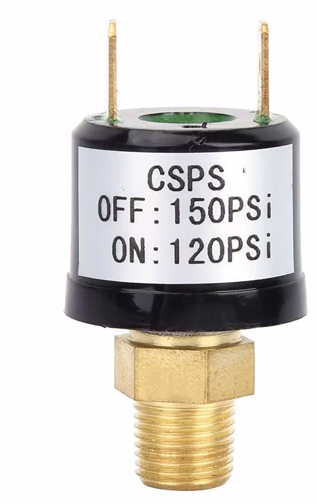 Interruttore di sicurezza, 120-150 Psi, 110-220V, per compressori d'aria