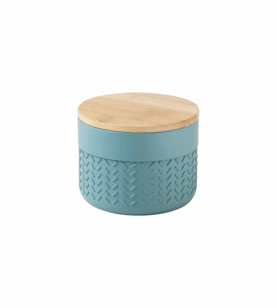 Gedy Scatola per cosmetici Thea verde bambù - Contenitore bagno elegante